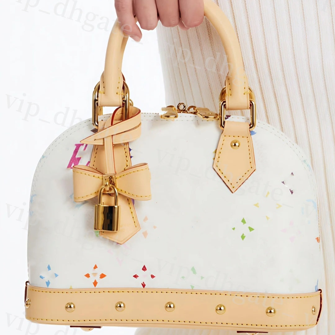 Luxury handbag pochette takashi murakami bag Womens man Designer Shoulder bag Evening shell Tote Clutch travel Bag Leather Speedys carryalls Crossbo