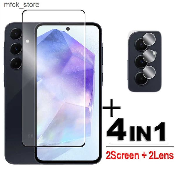 Cell Phone Protectors Galaxy 5G For A05s A05 A15 A25 A35 A55 Tempered Glass 2.5D Full Cover Glue Screen Protector Film J241202