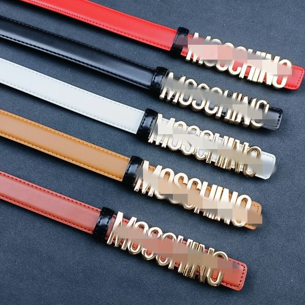 New Womens English Letter Combination Fashion Button Street Personalized Versatile Multi Color Belt