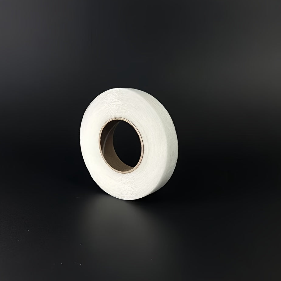 TEMU 1 Roll Of 64m Iron-on Hemming Tape - No Sewing Needed, Fabric Adhesive For Shortening Clothing, Curtains, And Textiles, White & Black, 63m-roll,