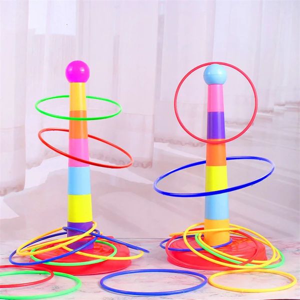 Crianças jogam jogos de game círculo empilhados Toys Fun Divertida Indoor Outdoor Pais-filho Interactive Circle Circle Early Education Prese