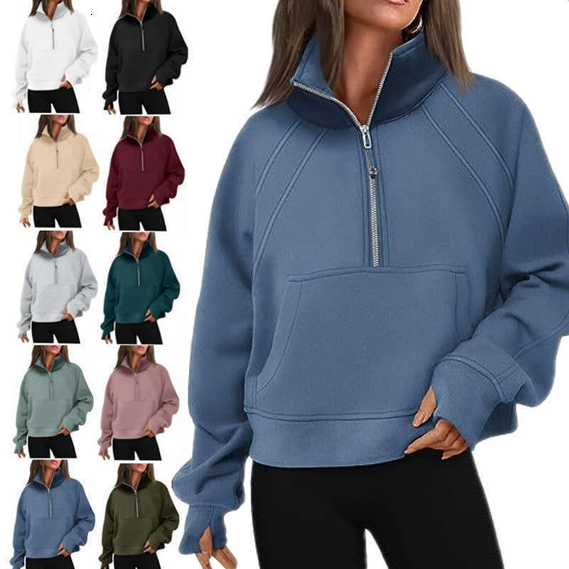 5A quality Yoga jacket Half Zip Hoodie Jacket Designer Sweater Workout designer Sport Coat sets Sweatshirt