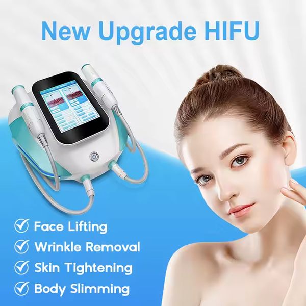 2 in 1 hifu with radio-frequency Anti Wrinkles Acne Treatment Body Shaping Fat Removal Facial Tightening Machine