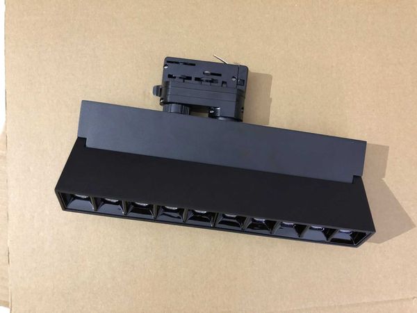 Dimmable 4 wires 3 phase 12W 20W LED Track Light AC110-220V LED Rail Lamps Recessed Spotlight Ceiling Lamp Indoor LightingCL240730