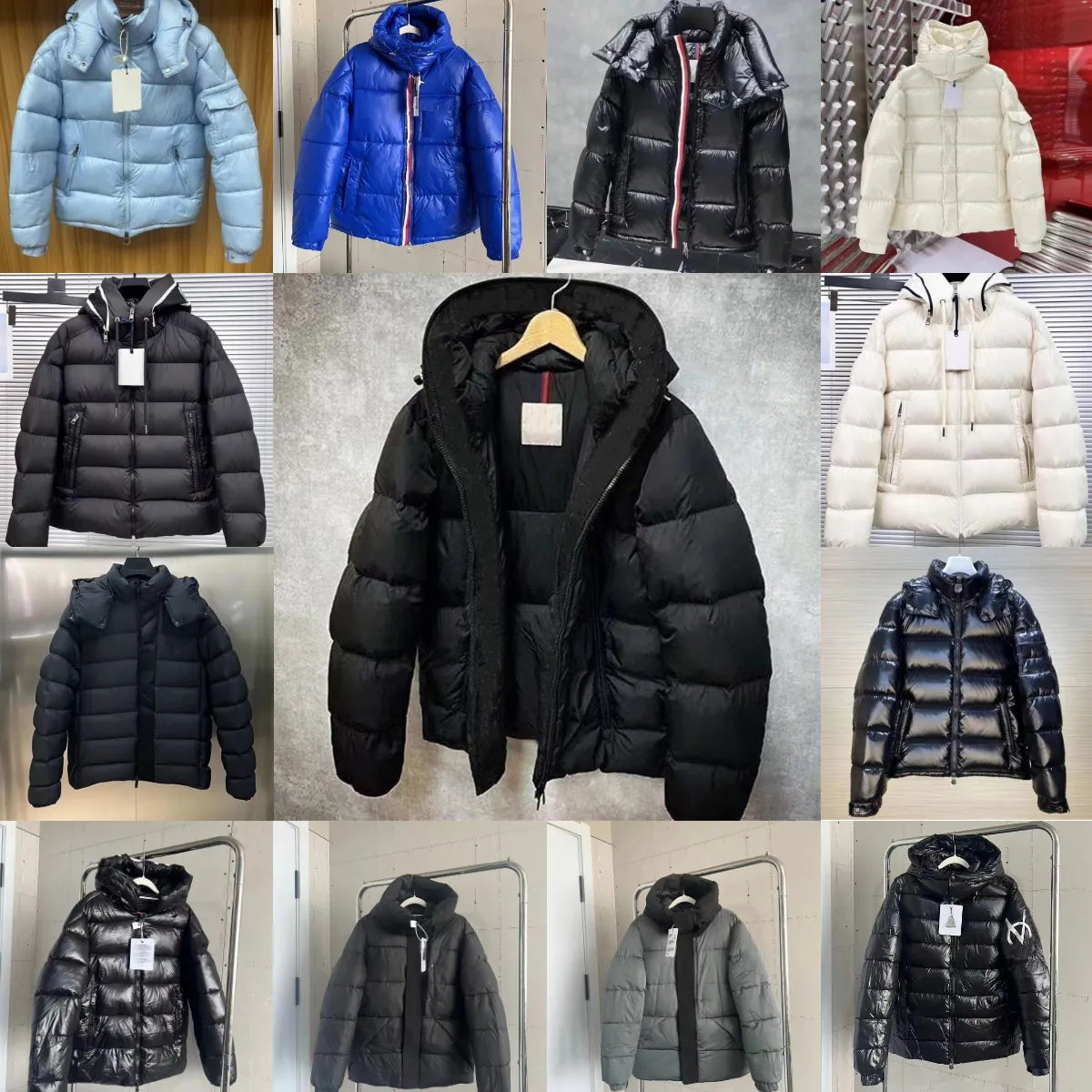designer jacket puffer jacket mens and women coat outerwear warmer thick hooded jacket fashion style high quality puffer zip up jackets Asian Size M