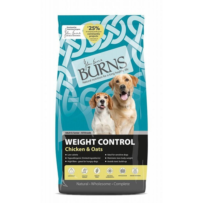 Burns Weight Control Chicken and Oats Dog Food - 2kg