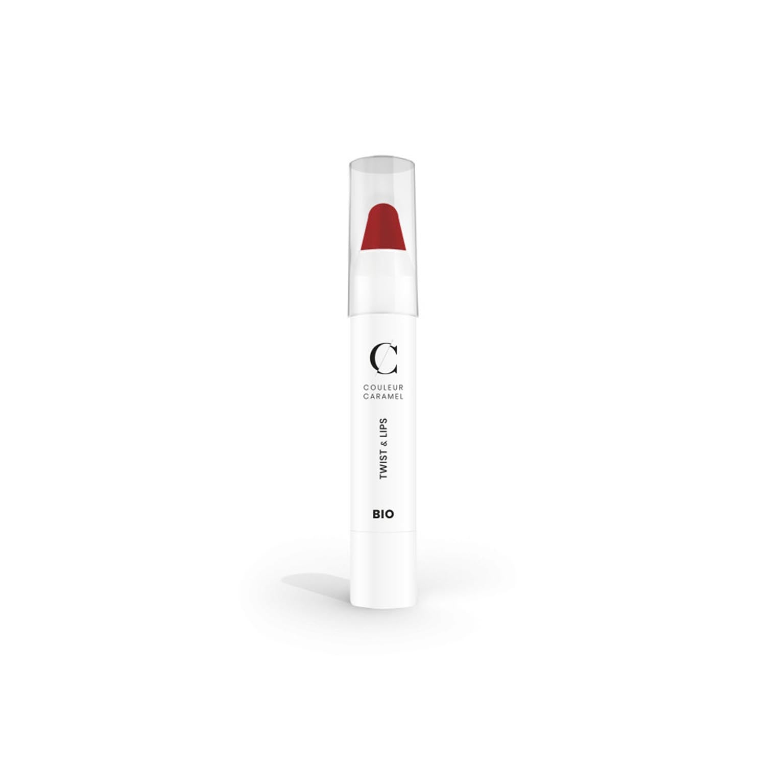 Couleur caramel Twist und Lippenstift 407 Glossy Red 1un
