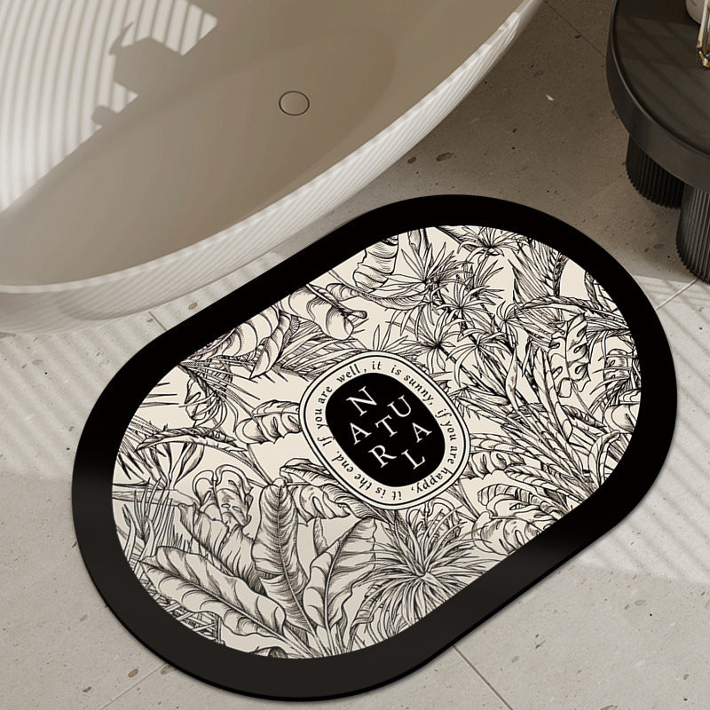 Luxury designer Bath Mats carpet bathroom kitchen floor mat classic logo print foyer floor mat bathroom water absorbing and non slip home decoration