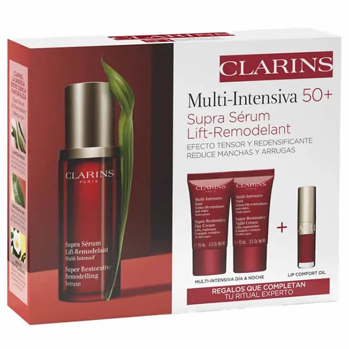 Clarins Multiintensivt supergenopbyggende serumsæt med 30 ml, 4 stk.