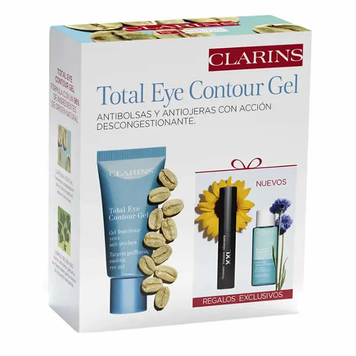 Clarins Total øyekonturgel 20 ml sett med 3 deler