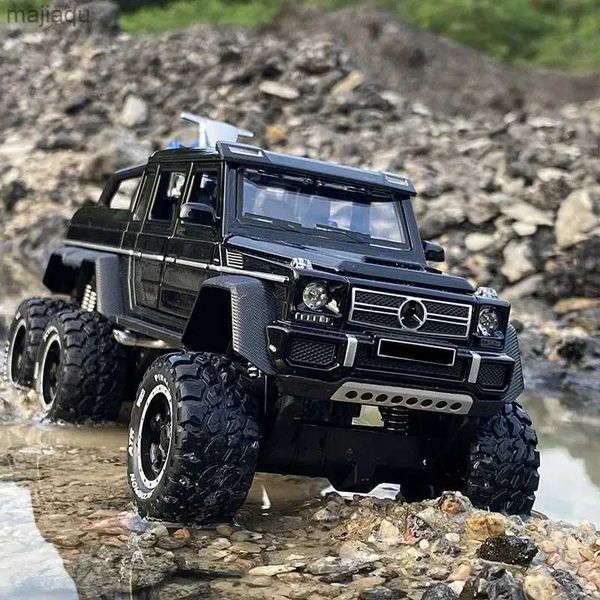 Electric-RC Car 1 28 6 * 6 large tire alloy pickup truck model die cast toy metal off-road vehicle model G63 G65 simulation childrens gift c