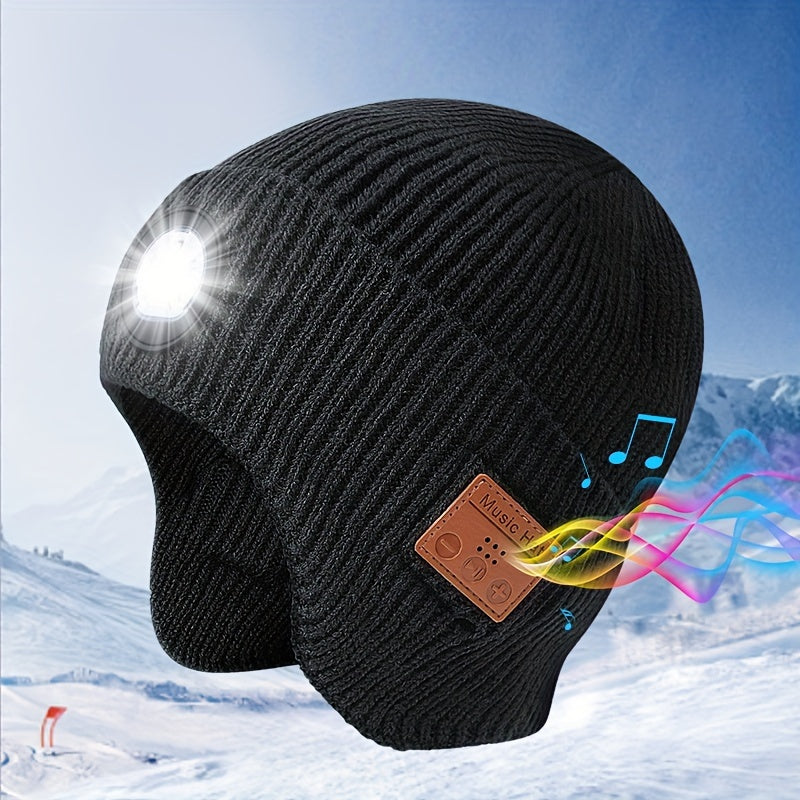 TEMU Wireless Headphones, Usb Rechargeable , Stretch Knit Brimless Hat Ear Protection, Outdoor Dog Walking, Gifts Stocking Stuffer