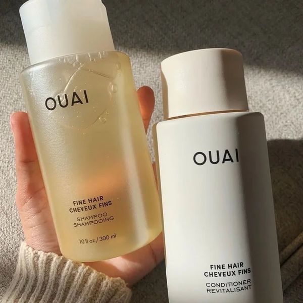 OUAI Deep Cleansing Shampoo Fine-Medium Hair Care Essential Oil Leave-in Conditioner Moisturize Oil Control Add Shine Hair Care