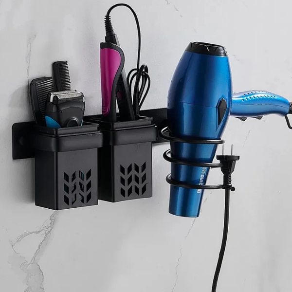Hair dryer storage rack curling iron organizer upright stand multifunctional wall mounted bathroom accessory 241023