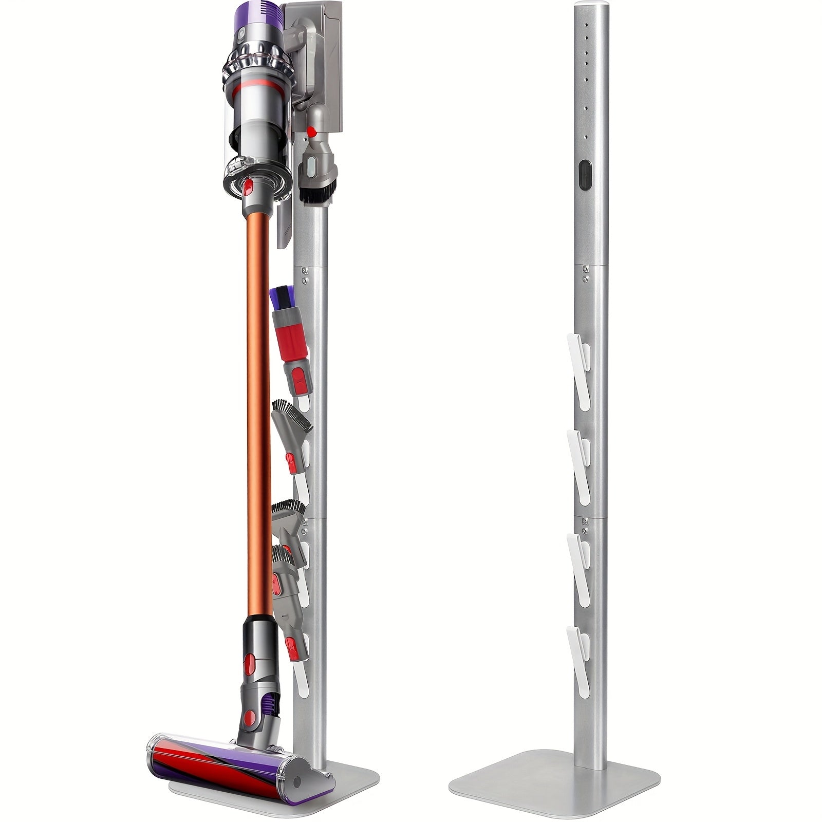 TEMU Kizyhome Vacuum Stand, Vacuum Holder And Metal Storage Bracket, Standing Dock For G5 V15 V12 V11 V10 V8 V7 V6, Cord Design For Handheld Cordless