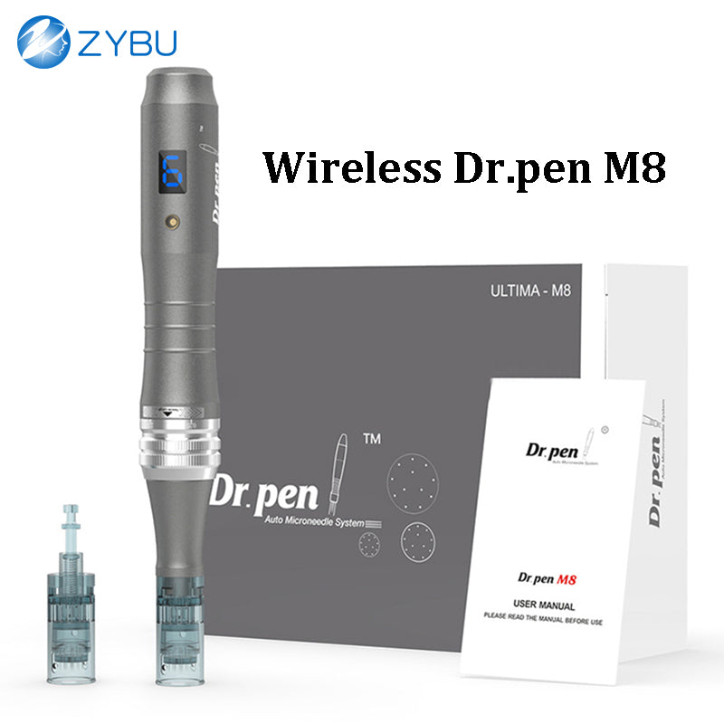 Microneedling Wireless Derma Pen ULTIMA Dr M8 Dermapen MTS Kit With 16-Pin Needles Cartridges For Home Use Face Skin Care