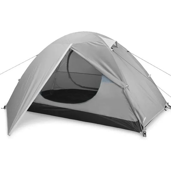 Camping Waterproof Two Doors Backpacking Tent Easy Setup Lightweight For Outdoor, Hiking Mountaineering Travel