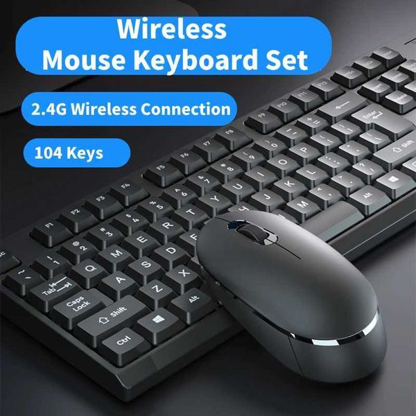 2.4G USB Keyboard and Mouse Set for Laptop Computer PC Gaming keyboard Mice 104 Keycaps USB Wireless Keyboard Mouse Combo X250203