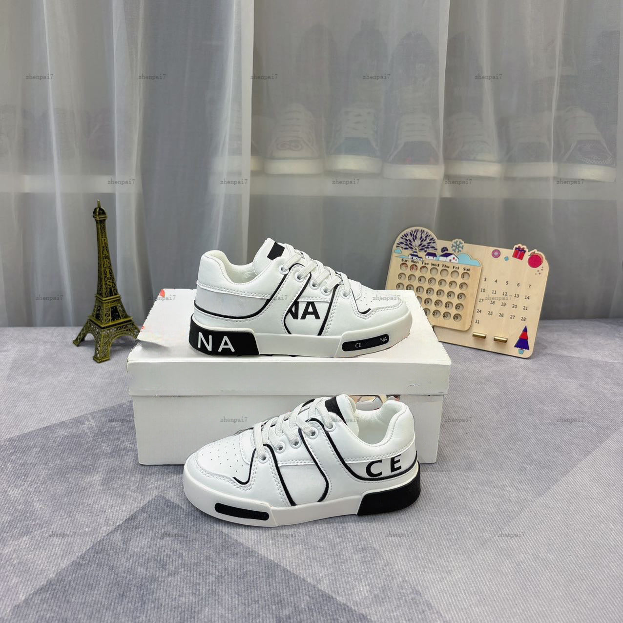 Top kids shoes Letter printing baby Sneakers Size 26-35 Including boxes High quality girls boys shoe A444X12N112-g