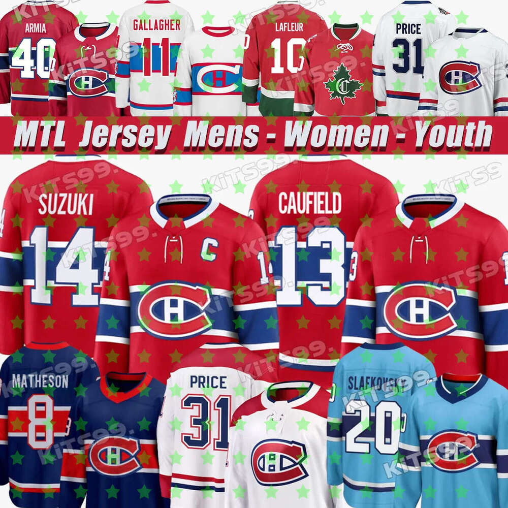 #14 Suzuki Kirby jersey Canadiens #22 Cole Caufeld Jersey Matheson #20 Juraj Slafkovsky Dach Newhook Casey DeSmith Brendan Gallagher Carey Price hoc