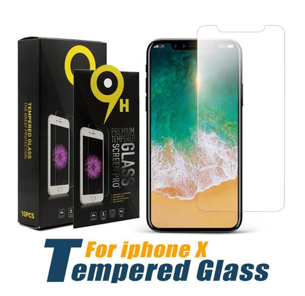 Screen Protector For Iphone 15 14 Plus 13 12 Mini 11 Pro X XR XS MAX SE Tempered Glass Clear LG Stylo 4 Samsung Galaxy S10E
