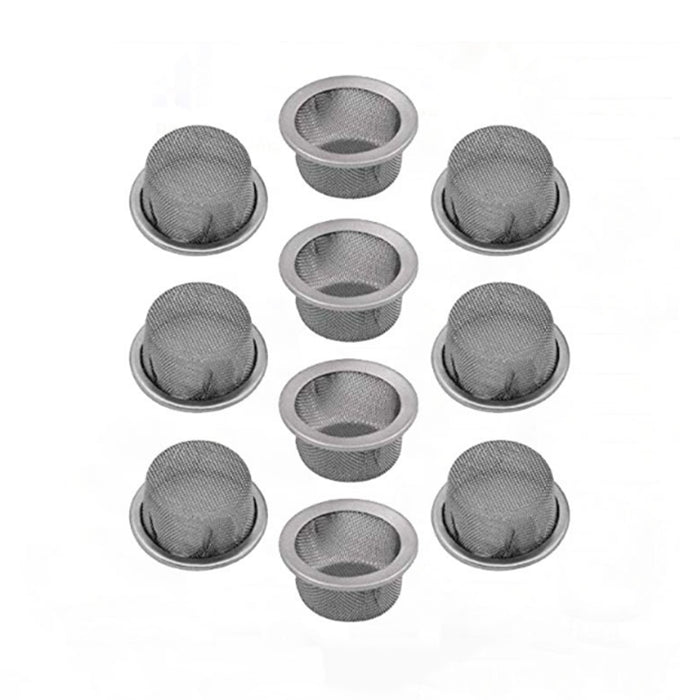 16mm Round Diameter 8mm Height Tobacco Metal Filters Screens Bowl 304 Stainless Steel For Solo Glass Aroma Tube Filter Domed Bowls Crystal Quartz St