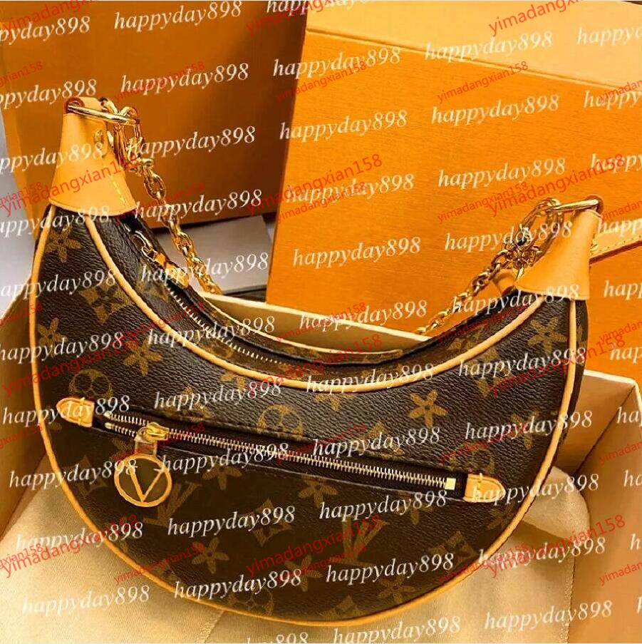 Designer bag Top Luxury designer Loop bag Croissant bags shoulder hobo designer Purse Cosmetic half-moon baguette underarm Handbag crossbody Metal