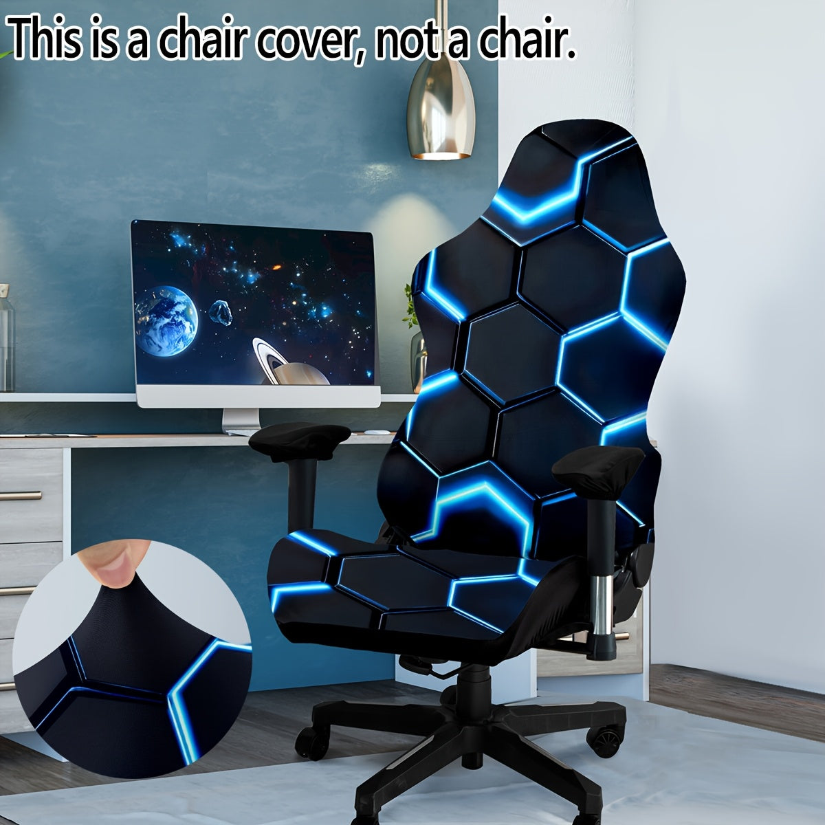TEMU Office And Gaming Chair Covers With A Style, High , Washable Chair Cover Set, Suitable For Gaming Chairs, Home And Office Decor.