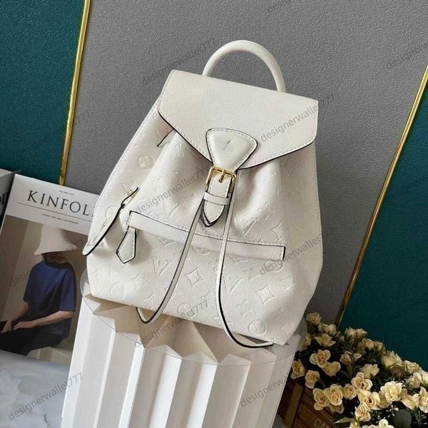 High Quality Designer Backpack Montsouris Women Black Empreinte Leather Shoulder Bags Purse Luxurys Messenger School Bag Women Backpacks M45