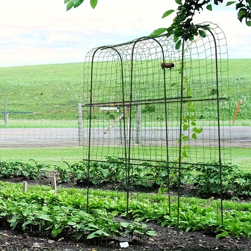 TEMU Garden Trellis For Climbing Plants, Garden Decoration, Outdoor Vegetable- Fruit- Flower Outdoor Yard Lawn Garden Arch Tunnel Trellis, Flower,