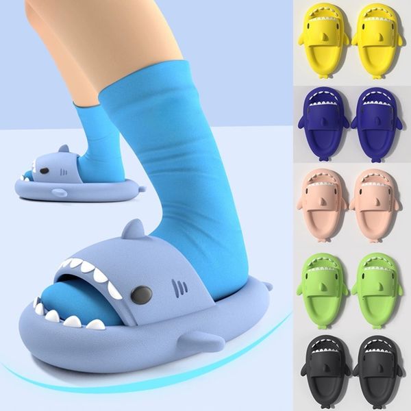 Shark Slippers for Men Shoes Woman 2024 Trend Indoor Bathroom Sandals Couples EVA Shoes Soft Female Outdoor Beach Summer Slides 2a1y