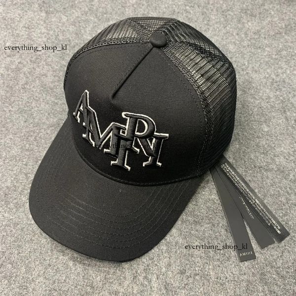 Black Amirshoes Trucker Cap boné Designers de moda Hat Hat Amirijean Baseball Cap clássico Capacho casual Casual para homens Top de luxo ao