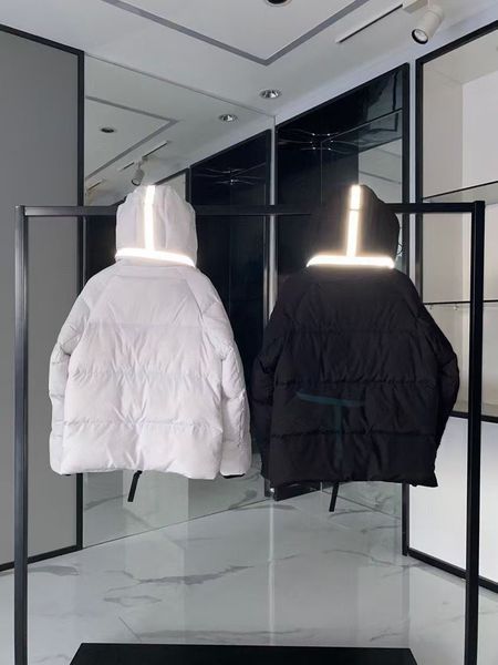 Canada Women Reflective Strip Puffer Black Armband Jackets Womens Short Outdoor Windbreaker Outerwear Canada Jacket Down Jacket Parka Doudou