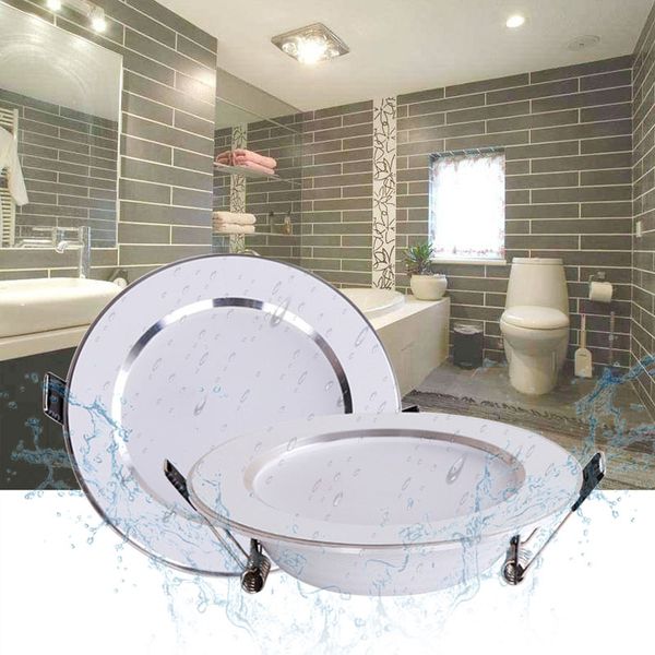 Waterproof LED Downlight Dimmable 18W 15W 12W 9W 7W 5W Warm White Cold Recessed Lamp Spot Light AC220V AC110