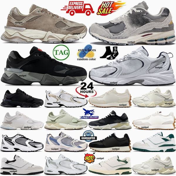 New 9060 530 550 Black Castlerock Grey Women Men Running Shoes Rain White Silver Navy Mushroom Timberwolf Sea Salt Green Red Burgundy Moonbe