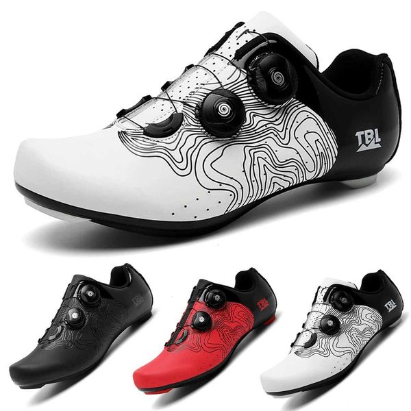 Professional mens cycling shoes breathable hard soled boosters road bike lock shoes womens SPD road bike racing shoes CL241018
