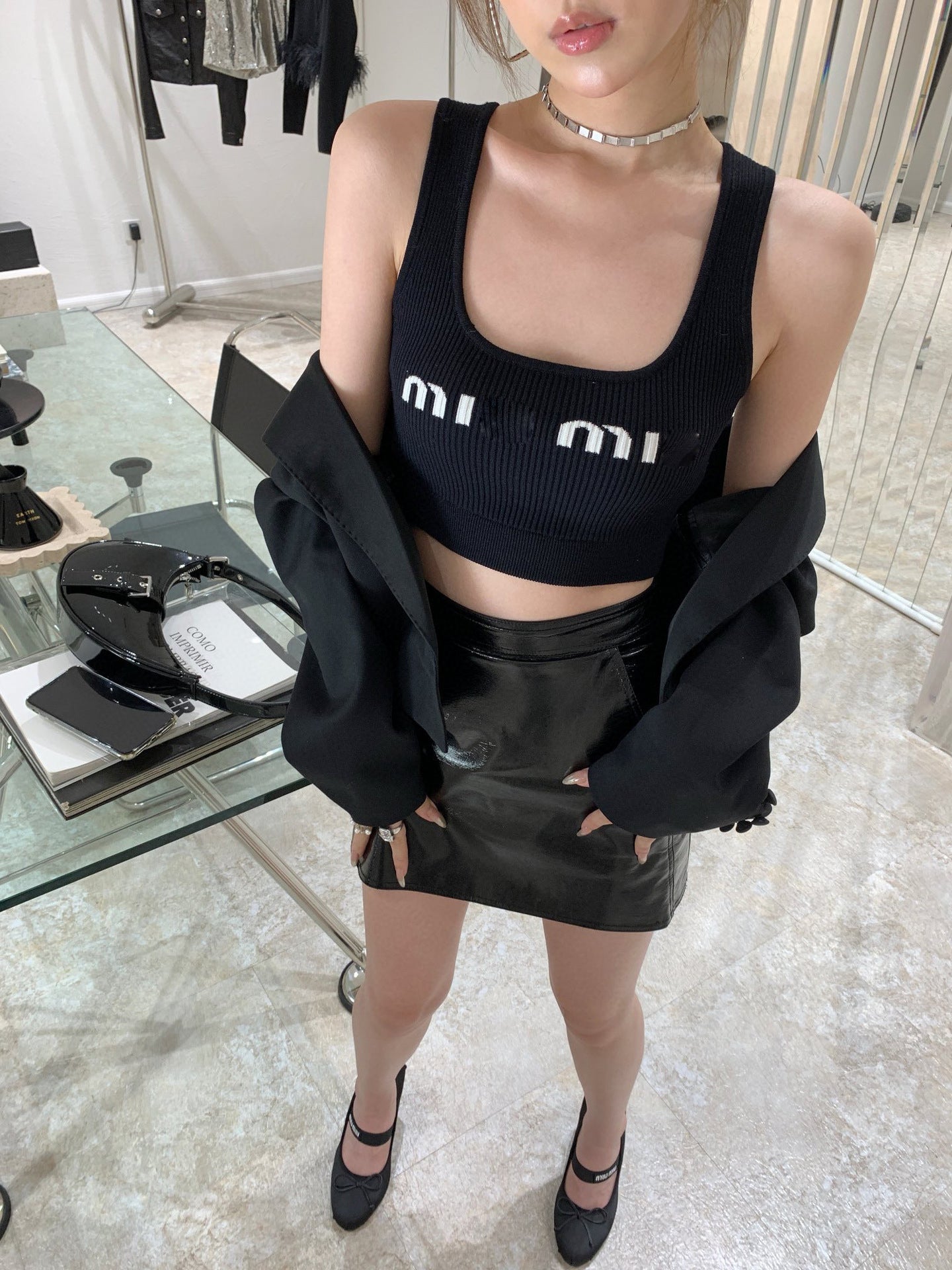 Designer Knits Tanks Spring Summer Knitted Long Bra Sleeveless Tank Top Suspended Bottom Dress