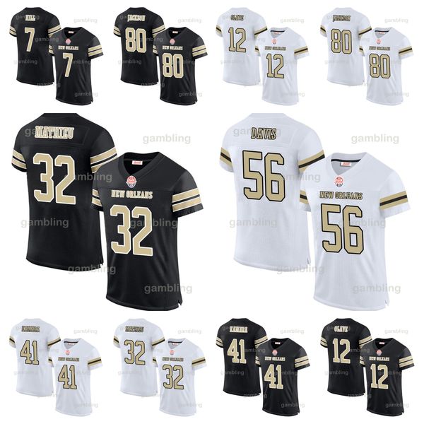 Mens-Youth Custom Football Stitched Jerseys 12 Chris Olave 80 Jarvis Landry 32 Tyrann Mathieu Football 41 Alvin Kamara 2 Jameis Winston 56 D