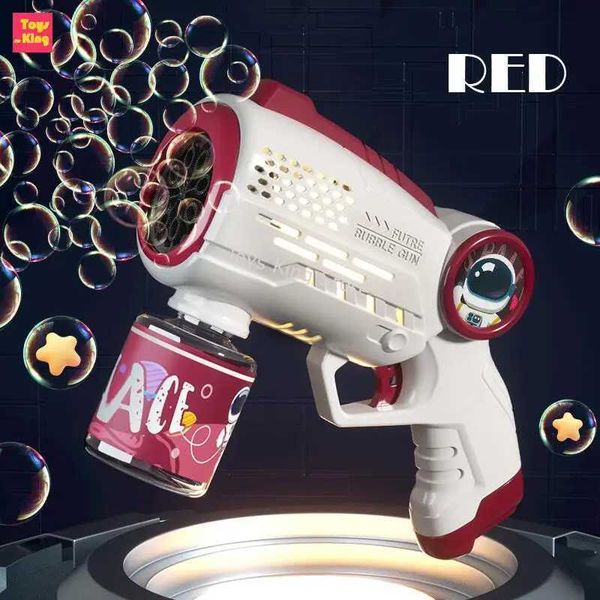 Astronaut Electric Space Automatic Bubble Machine Light Handle Bubble Gun Beach Bathing Outdoor Games Childrens Fantasy ToysW240902