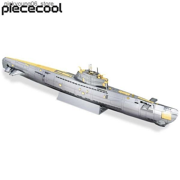 3D Puzzles Piececool 3D Metal Puzzles DIY Submarine Model Building Kits for Teens Best Gifts Brain Teaser L240910