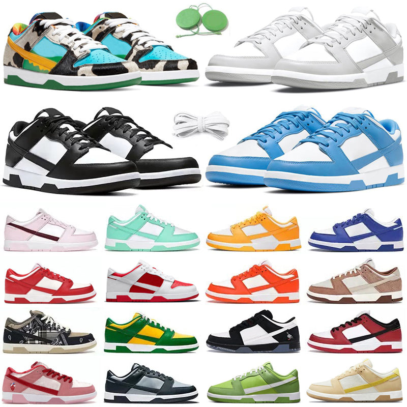 Men Women Shoes Sneaker Panda White Black UNC Blue Grey Fog Photon Dust Syracuse Candy Vintage Green Sail Bordeaux Trail Platform Mens Trainers Spor