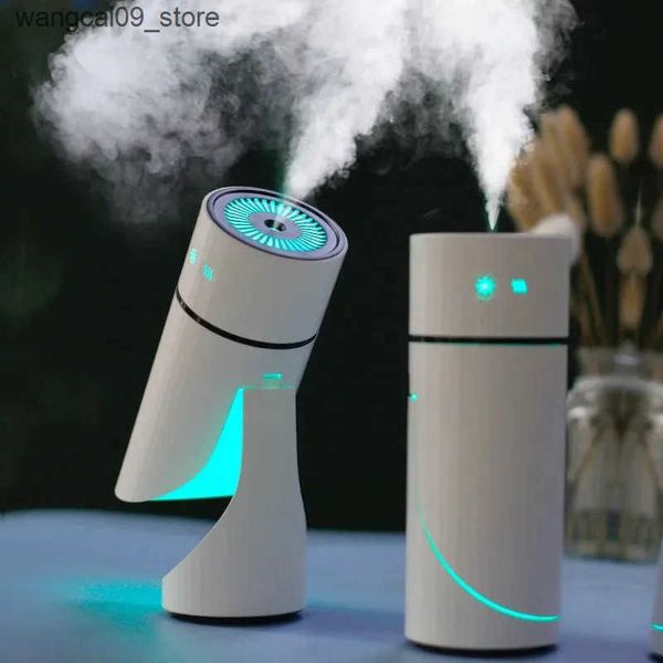 Humidifiers 260ML Wireless Air Humidifier USB Aromatherapy Diffuser 1000mAh Rechargeable Battery Ultrasonic Cool Mist Maker Quiet Fogger J24