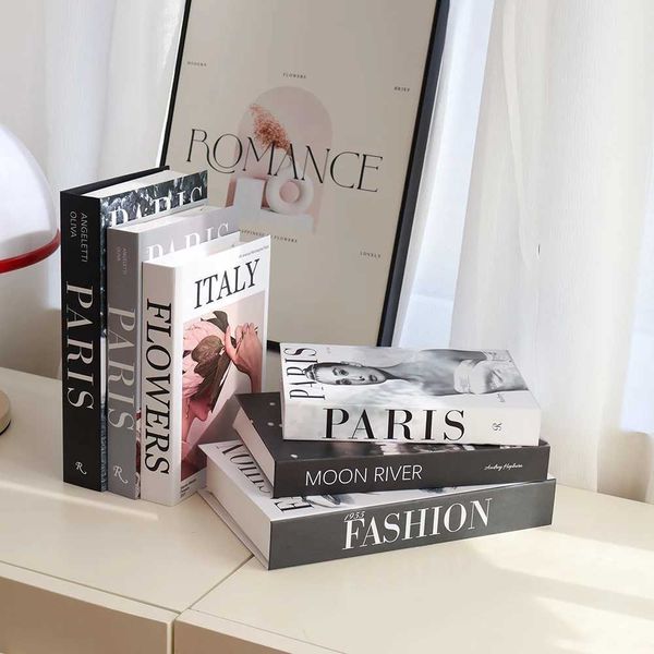 3 pieces-set of multi size fake books for home decor bookshelf decoration living room coffee table and books W240826