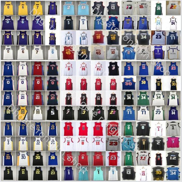 2024 Basketball Stars Jersey featuring Doncic Anthony Westbrook Morant Irving Durant Tatum Booker Paul Ball Curry Mitchell Wade Lillard Murr