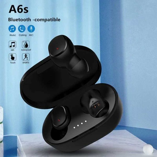 Headset A6S TWS Wireless set 5.0 Wireless Earphones Sport Earbuds set with Mic for Smartphones Z241106