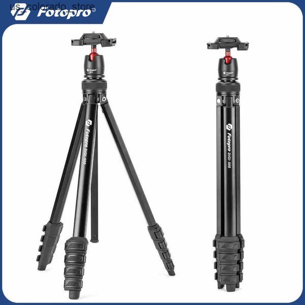 Cell Phone Mounts Holders Fotopro DIGI-500 Portable Tripod 162cm Lightweight Camera Phone Stand with Floding Phone Clip L240910