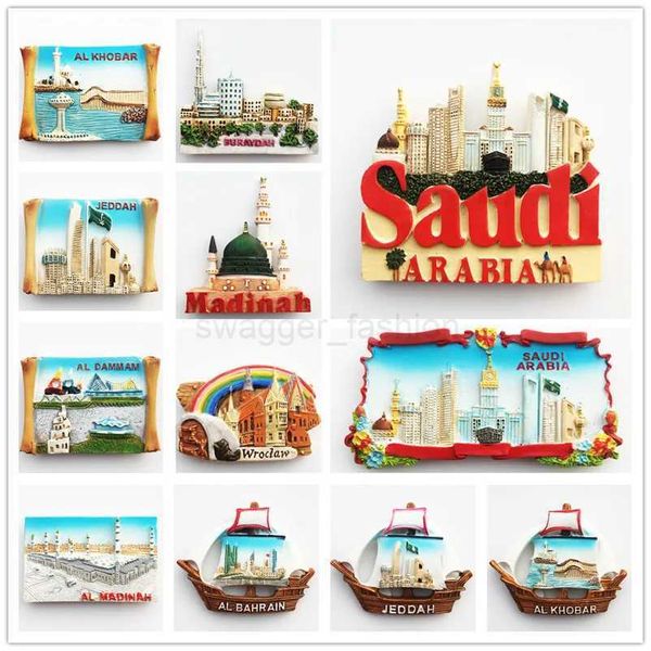 Asia Saudi Arabia Tourist Souvenir Crafts Refrigerator Magnets Fridge Magnet Tourist Souvenirs Magnetic StickersXJ240809