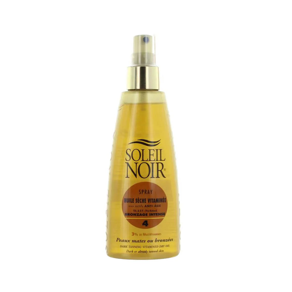 Soleil Noir N°44 Aceite Seco Vitaminado para Bronceado Intenso Spf4 Spray 150 ml