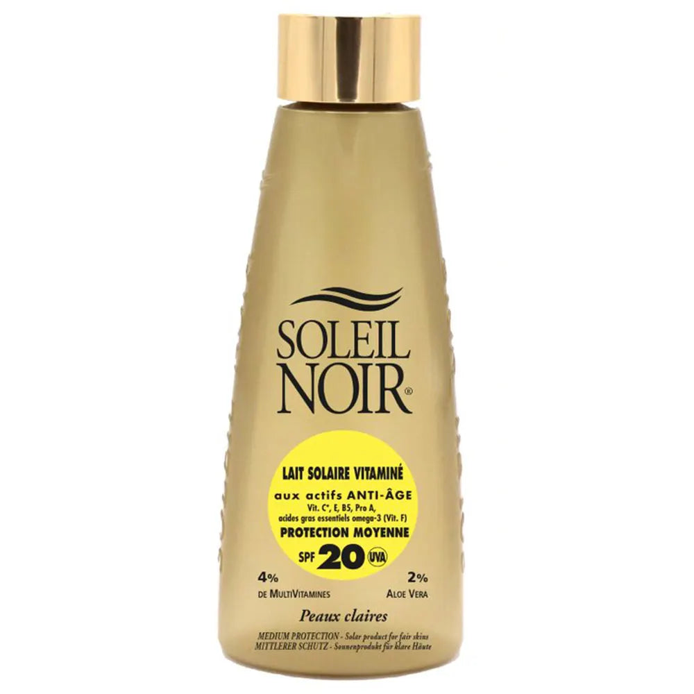 Soleil Noir N°71 Leche Fluida Vitaminada Protección Media Pieles apagadas o bronceadas Spf20 150 ml