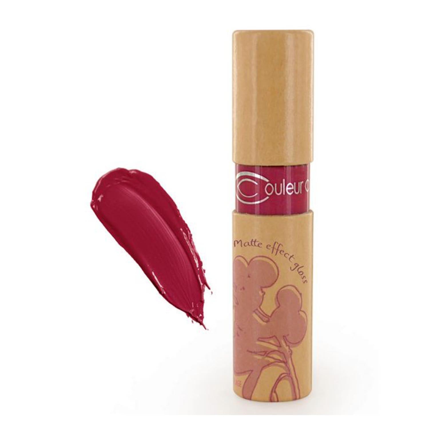 Couleur caramel Lipgloss mit mattem Effekt 844 Red Pink